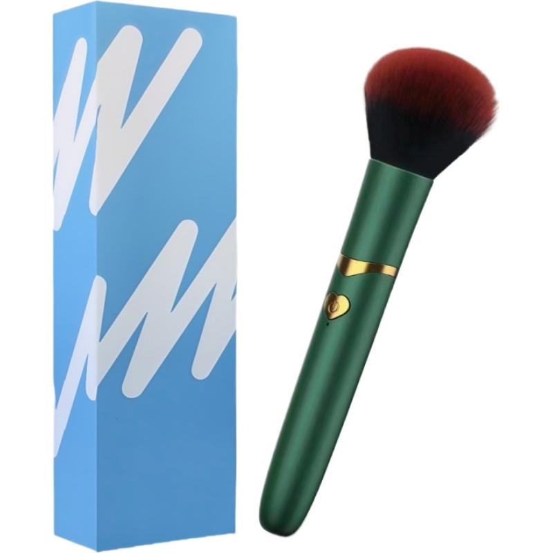 Electric makeup brush, foundation blending brush, massage and vibrating powder and blush brush, facial makeup beauty tool.